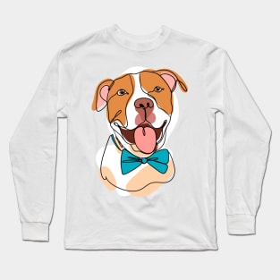 Cute dog with goofy smile Long Sleeve T-Shirt